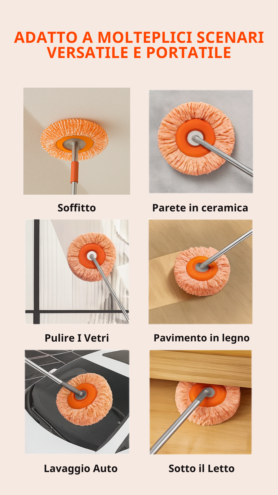 (Promozione: sconto del 30%) Mocio a Massima Pulizia e Assorbenza