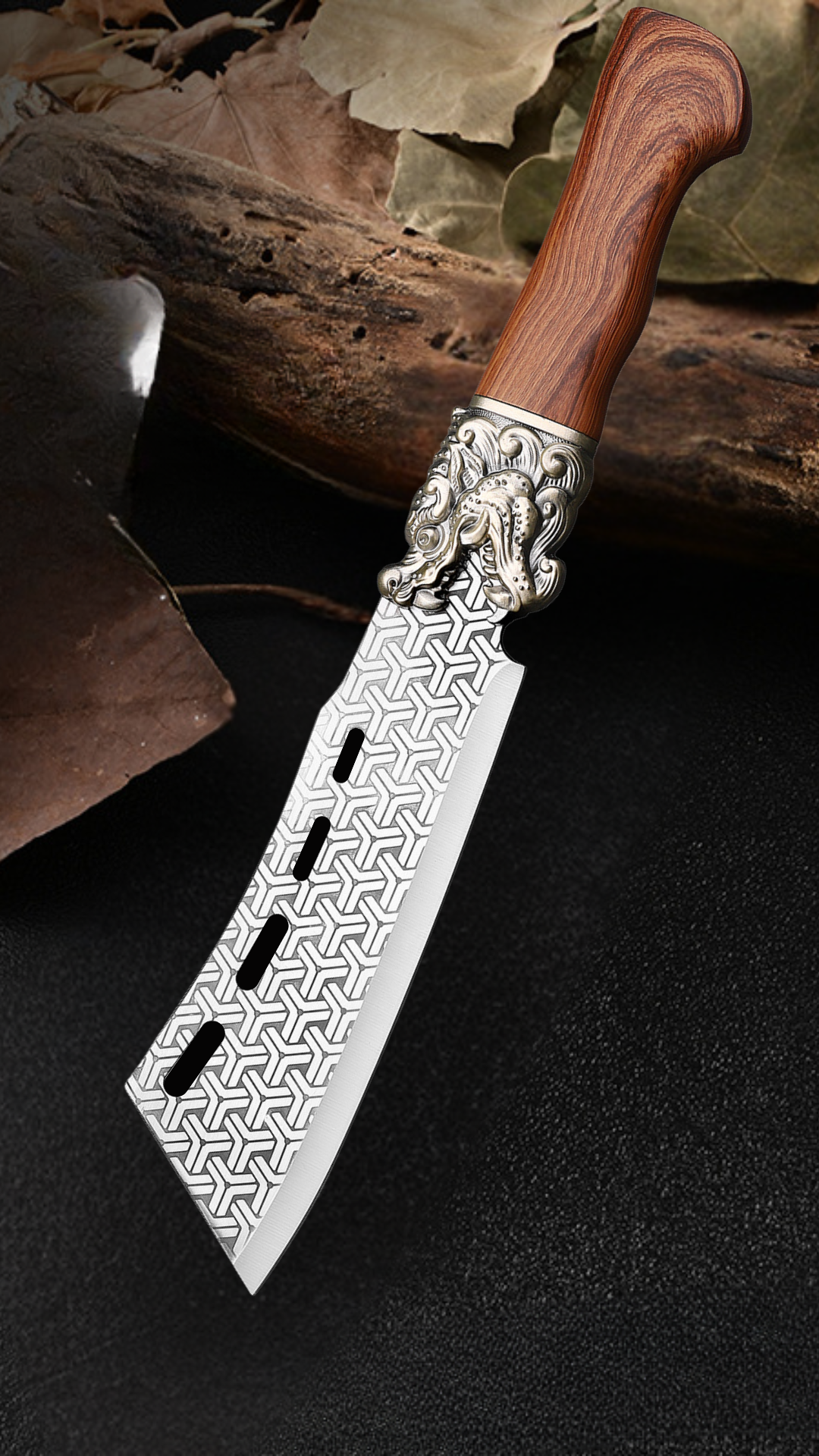 (Offerta speciale: -30%) Coltello da Cucina Multifunzionale Con Motivo di Drago !!