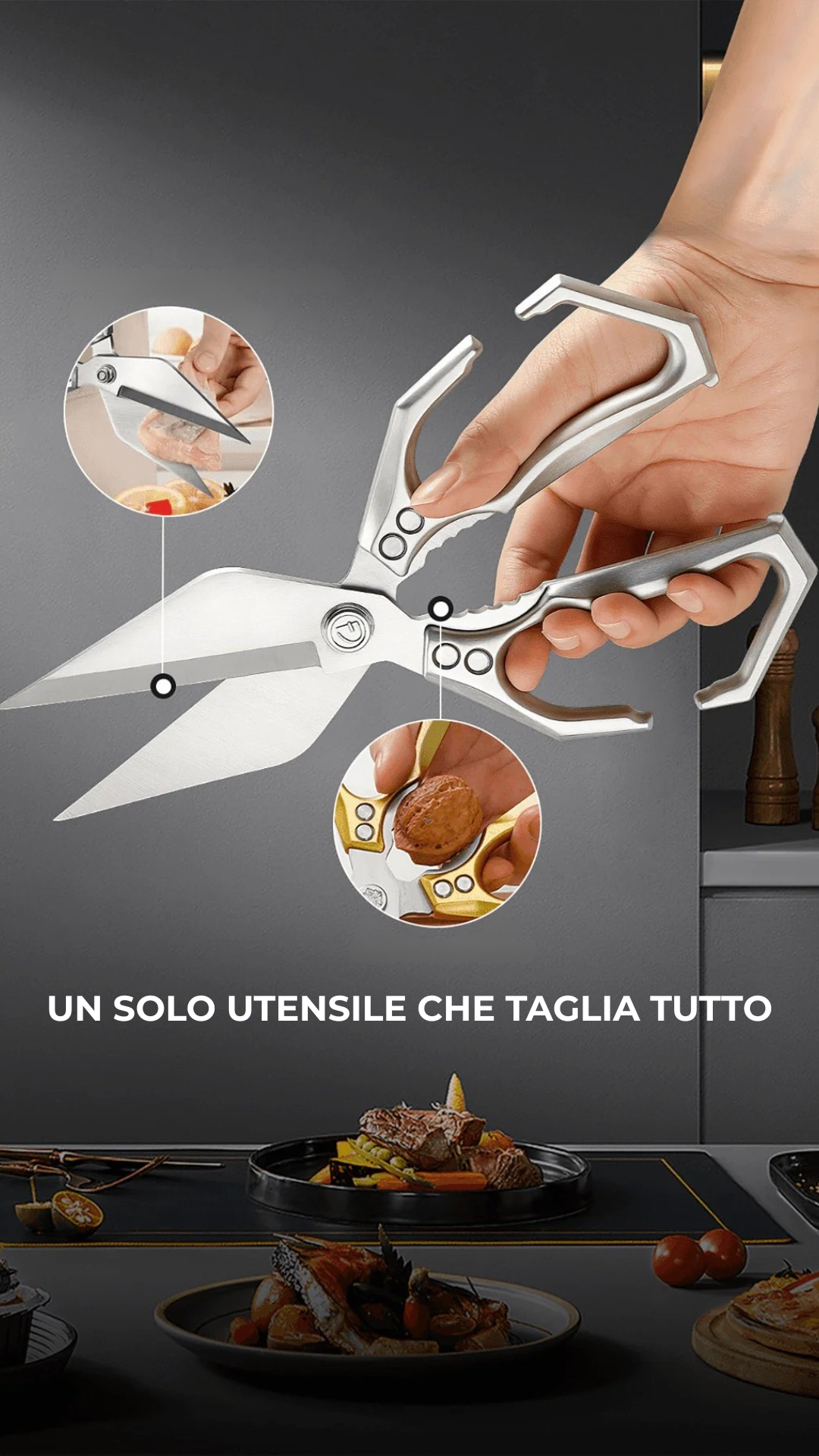 (Offerta speciale: -30%) ✂️ Forbici Multiuso in Acciaio SK5 – Potenza in Ogni Taglio!!!!