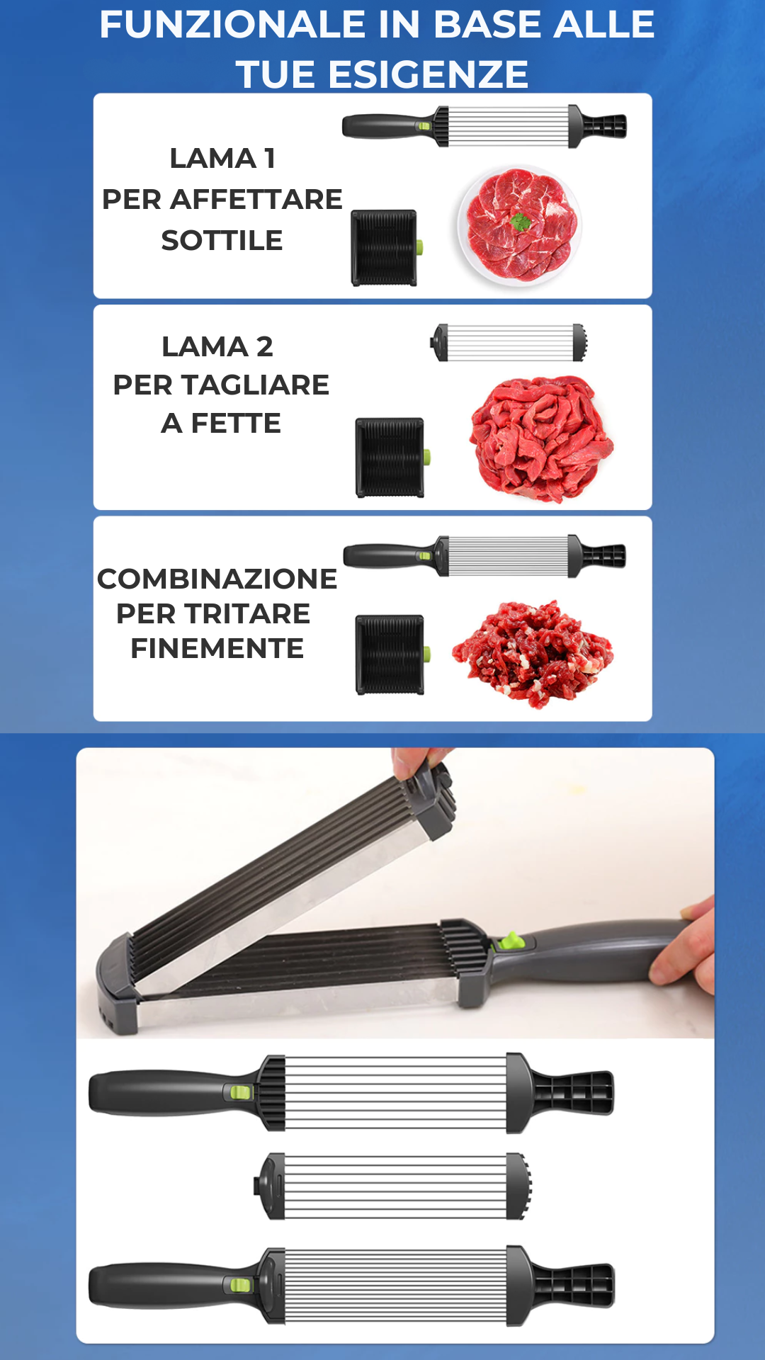 (Offerta speciale: -30%) Affettatore Manuale per Carne