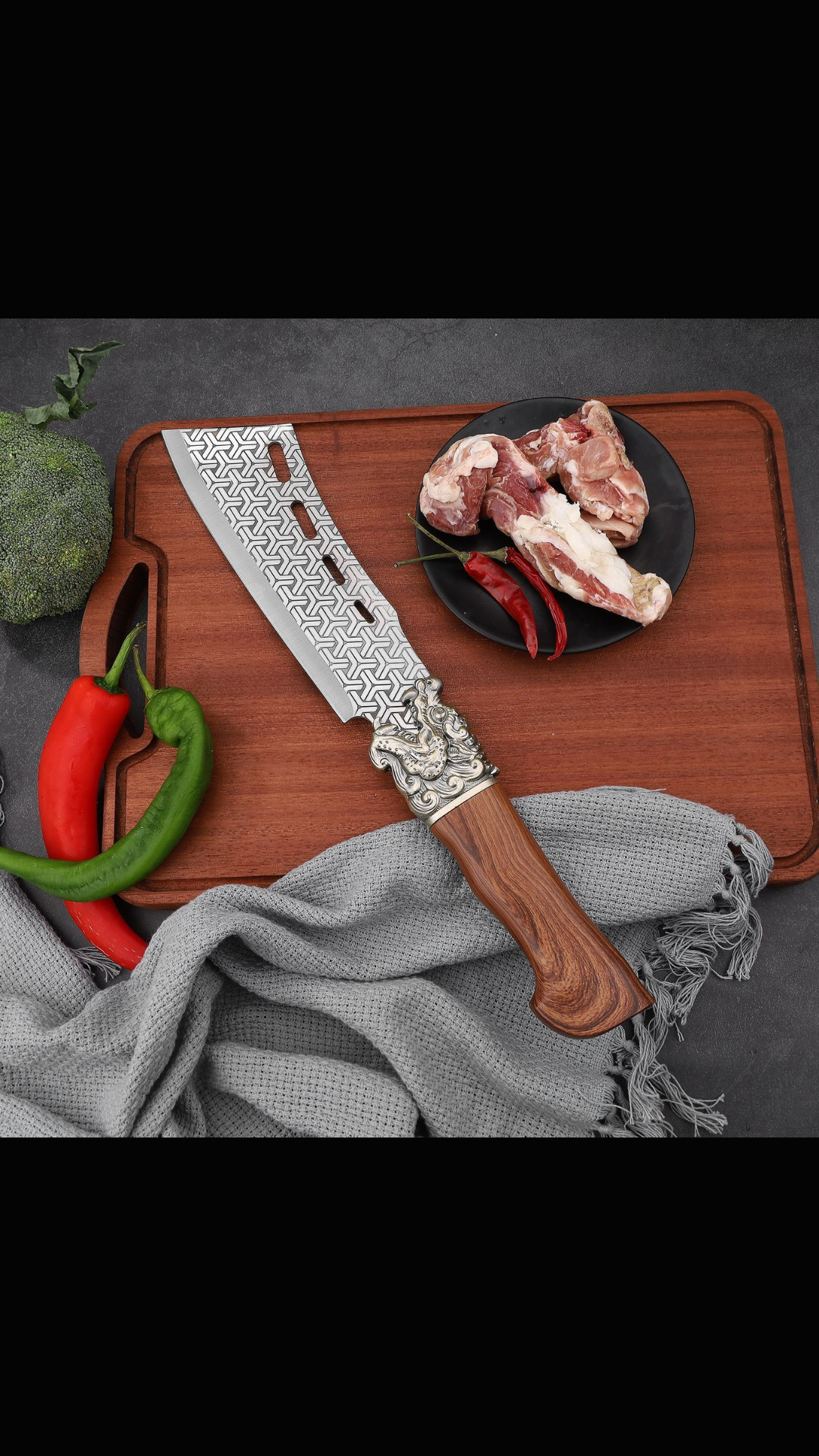 (Offerta speciale: -30%) Coltello da Cucina Multifunzionale Con Motivo di Drago !!