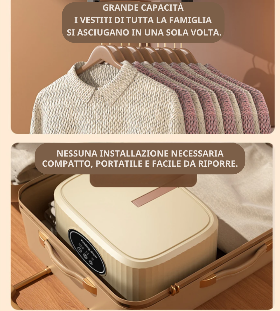 (30% DI SCONTO) Asciugatrice Portatile