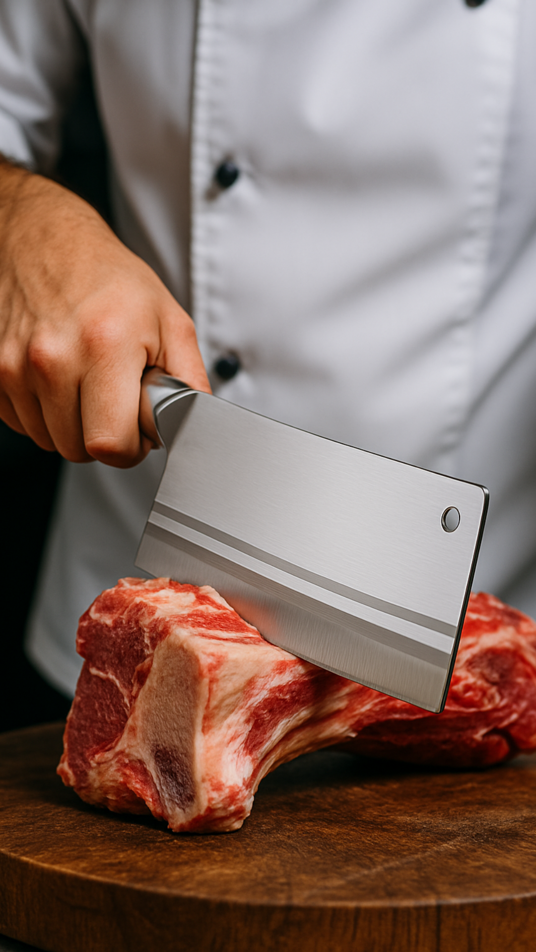 (Offerta speciale: -30%)  Mannaia Professionale in Acciaio Inossidabile !!!!