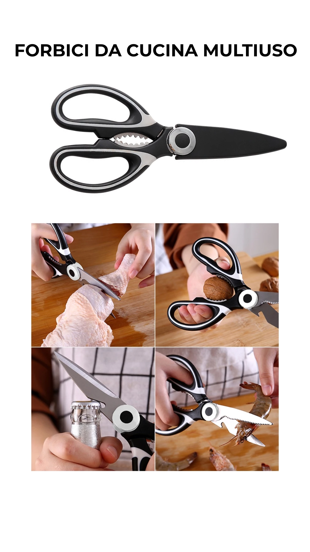 (Offerta speciale: -30%)  Forbici da cucina multiuso