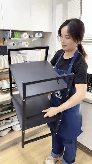 (Promozione: sconto del 30%) Ripiano regolabile per microonde da cucina