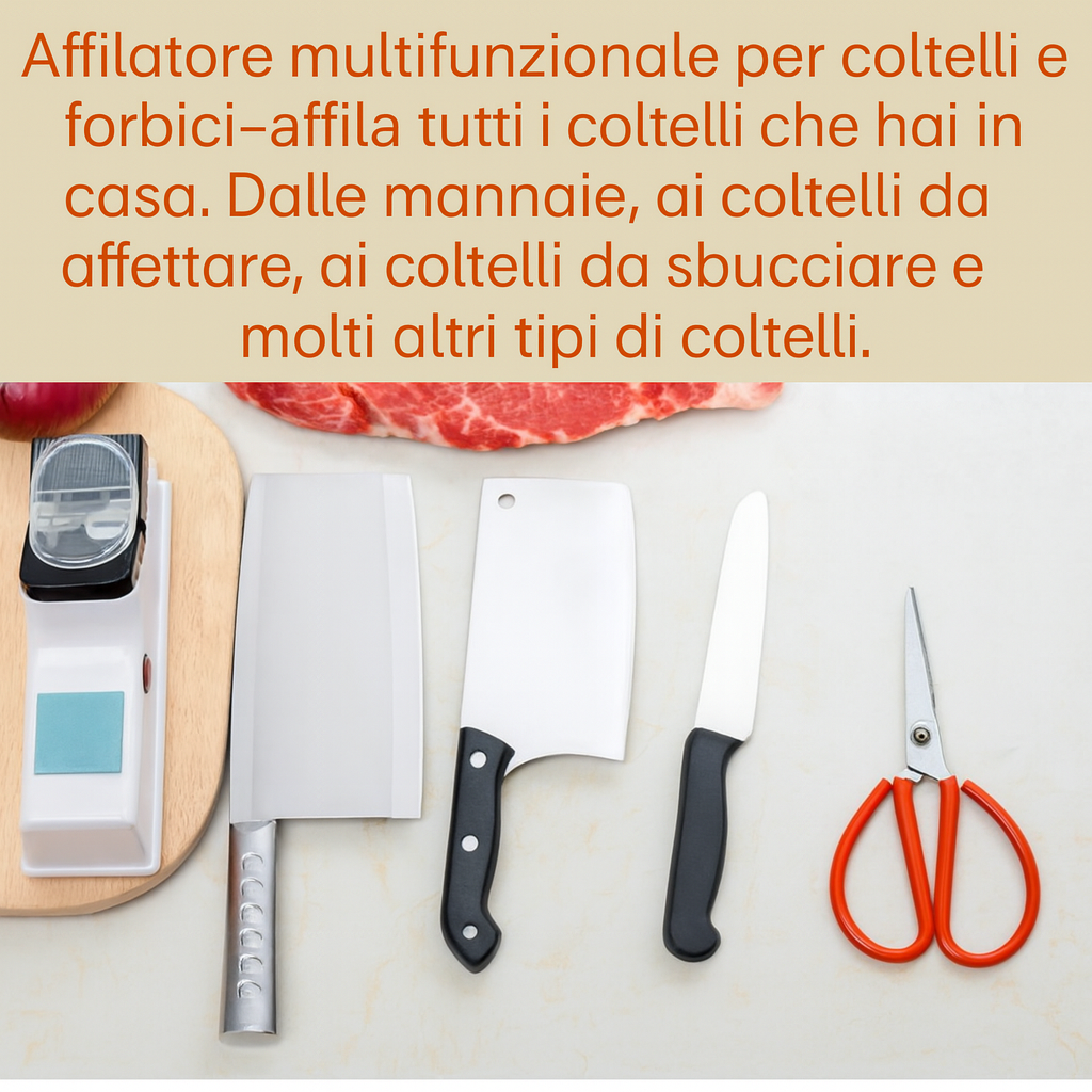 (Promozione: sconto del 30%) Affilacoltelli elettrico