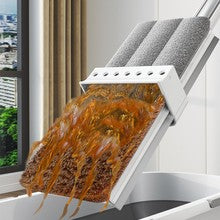 Mocio per pavimenti con secchio – Sistema di pulizia rotante a 360° con raschietto di drenaggio