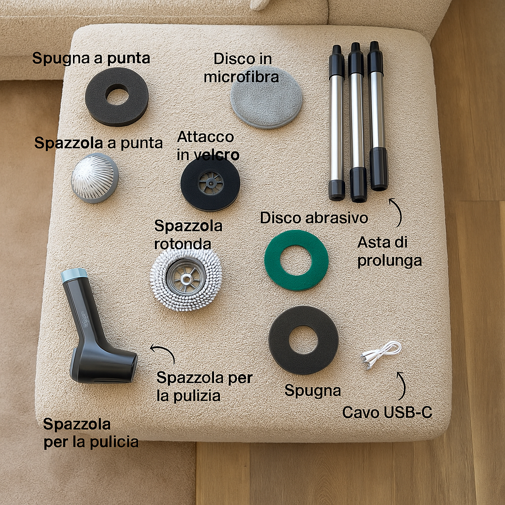 (30% di sconto) Spazzola elettrica per la pulizia Achaté