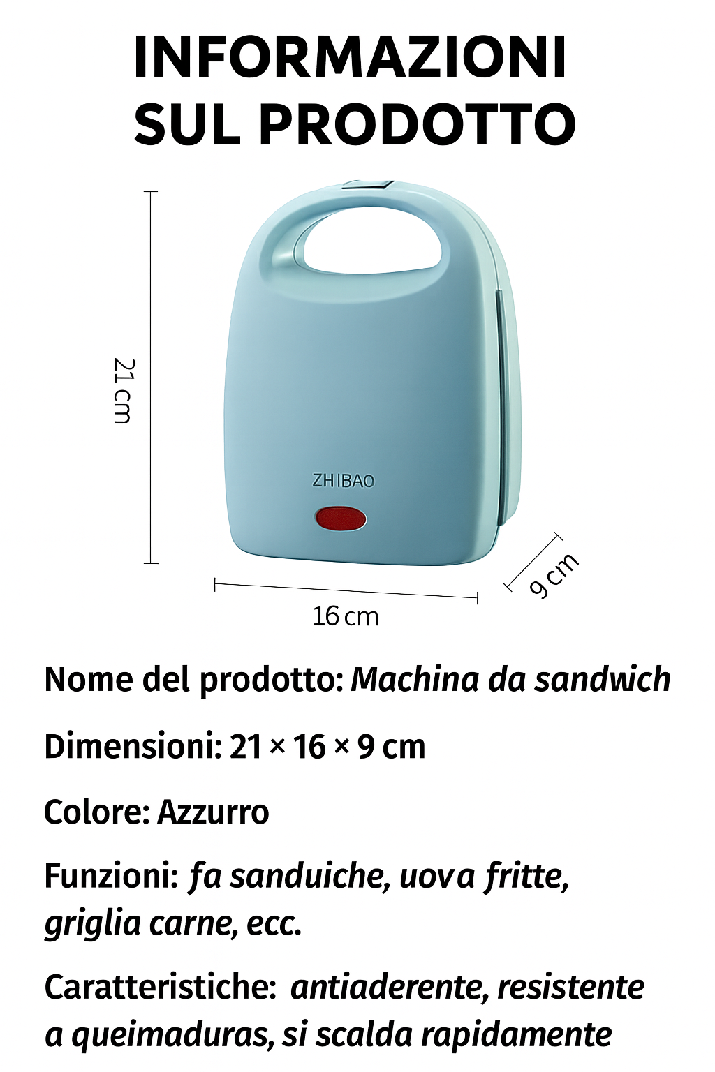 (30% di sconto)Asmt42 – Tostiera multifunzionale